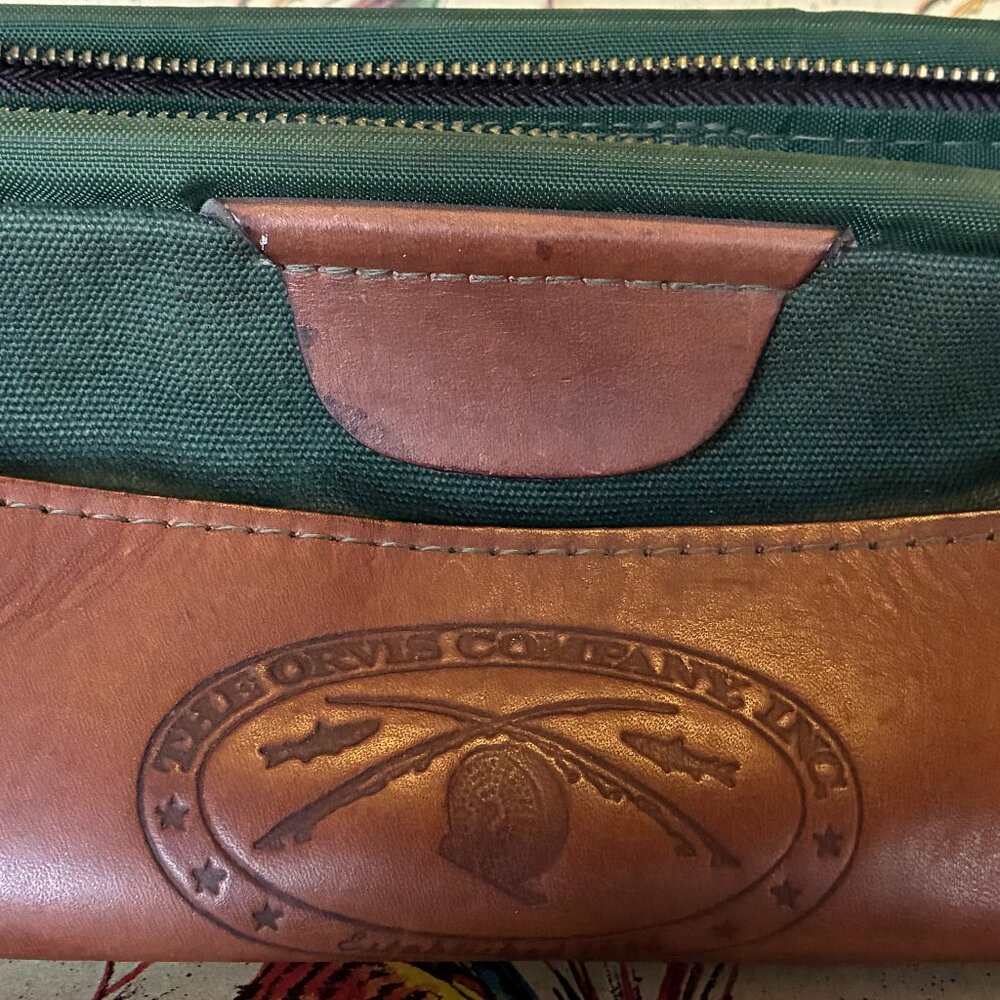 Vintage Orvis canvas and leather toiletry bag - Picture 4 of 11